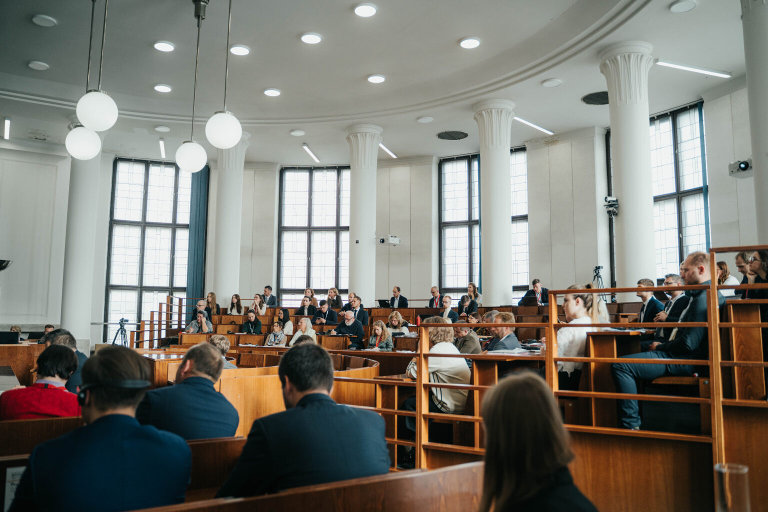 Konzervatívna právnická konferencia na Právnickej fakulte Univerzity Komenského v Bratislave, 15. november 2023. Foto: Samuel Wallenfels