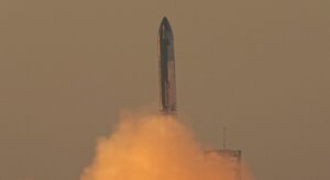 Vesmírna raketa Starship od SpaceX.
