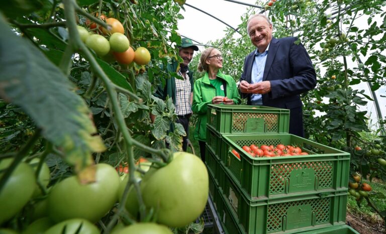 Prezident Zväzu nemeckých farmárov Joachim Rukwied (vpravo), Foto: Profimedia.sk