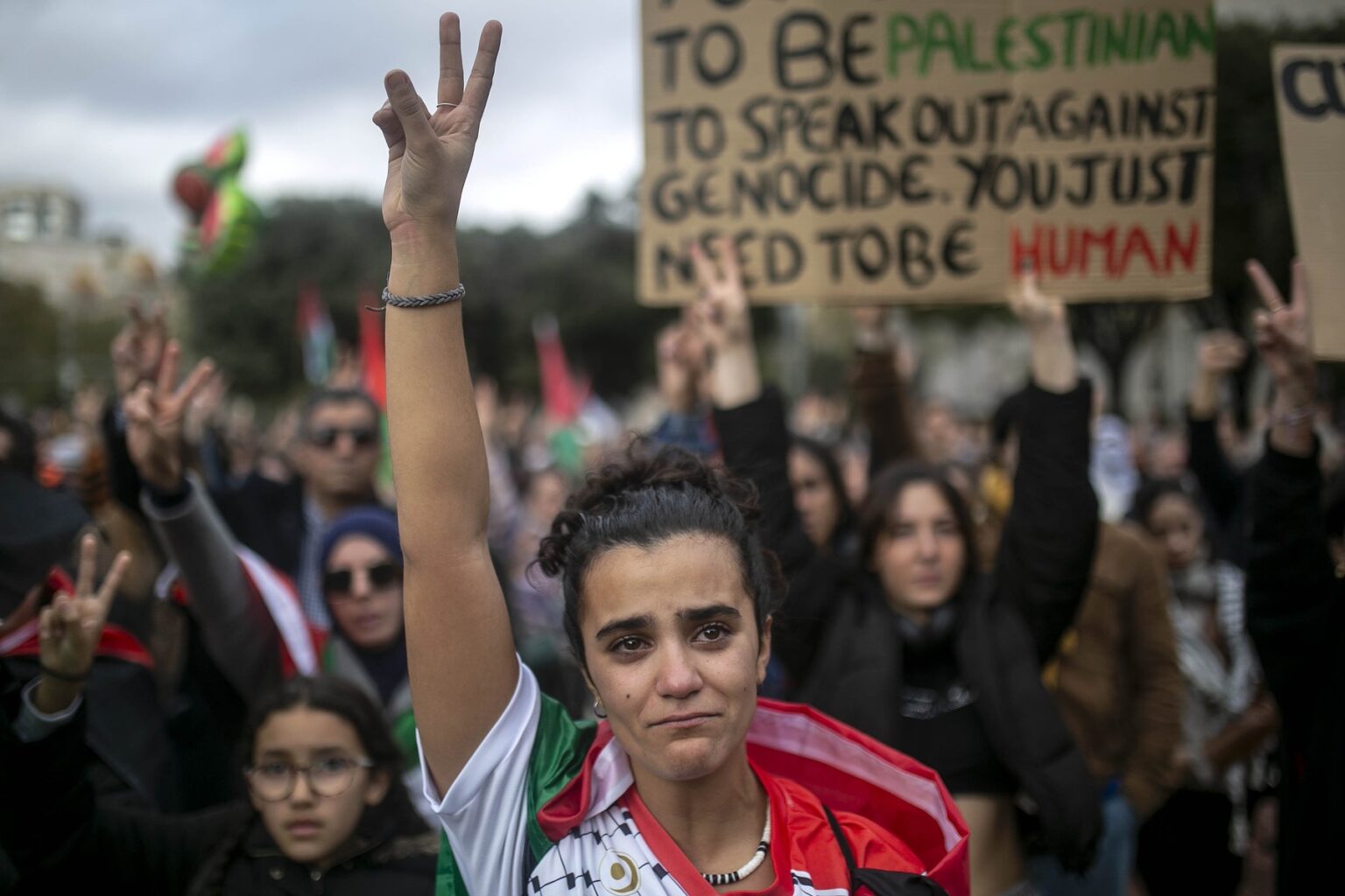 Míting na podporu Palestíny v Barcelone. Foto: Profimedia.sk