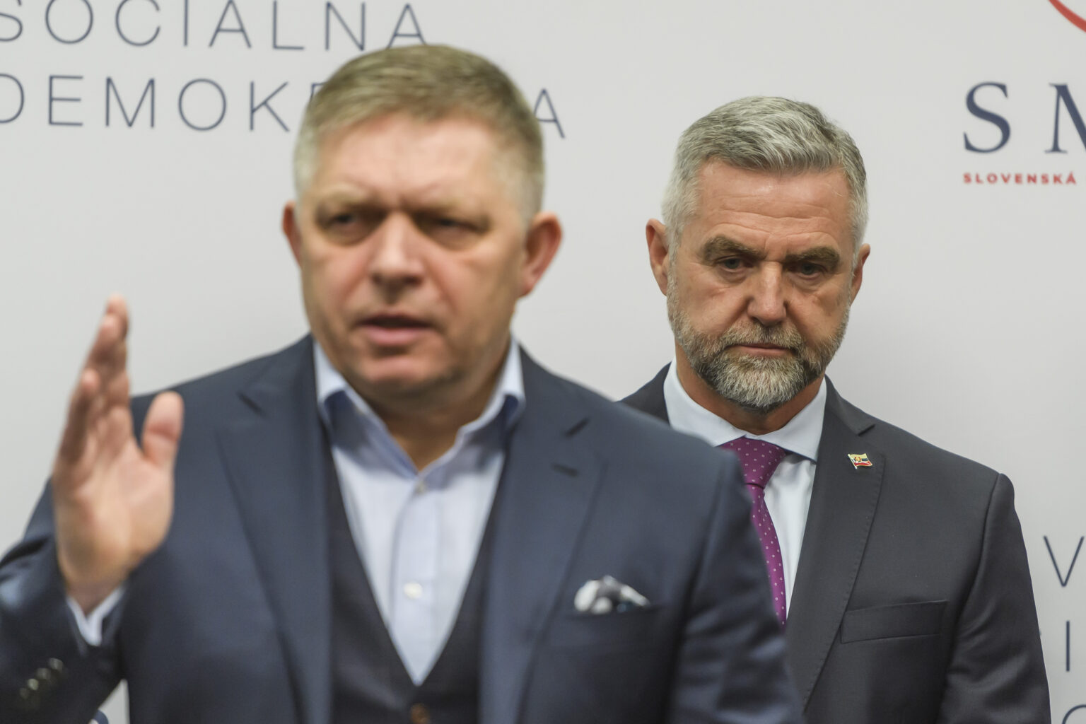  Robert Fico, Tibor Gašpar. Foto: Jaroslav Novák/TASR