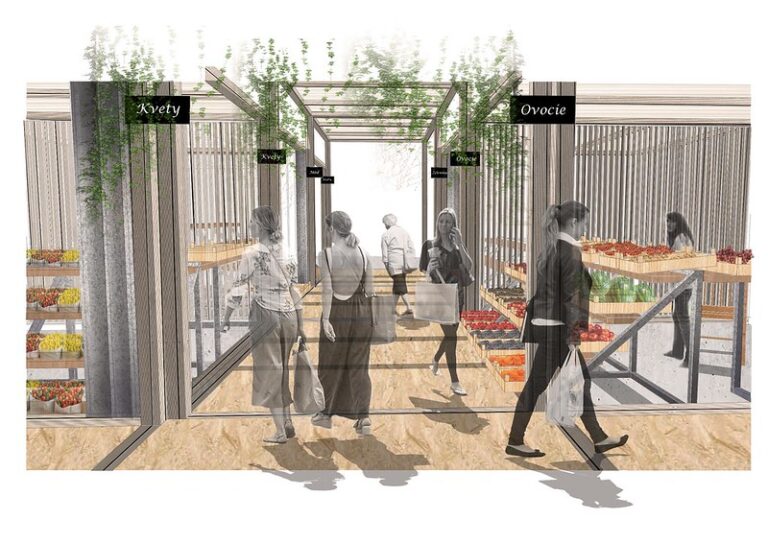 V Žiline vznikla takáto moderná tržnica. FOTO: Mesto Žilina