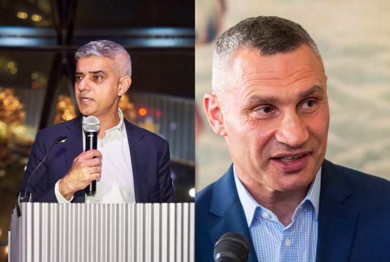 Sadiq Khan a Vitalij Kličko. Foto: TASR/FB