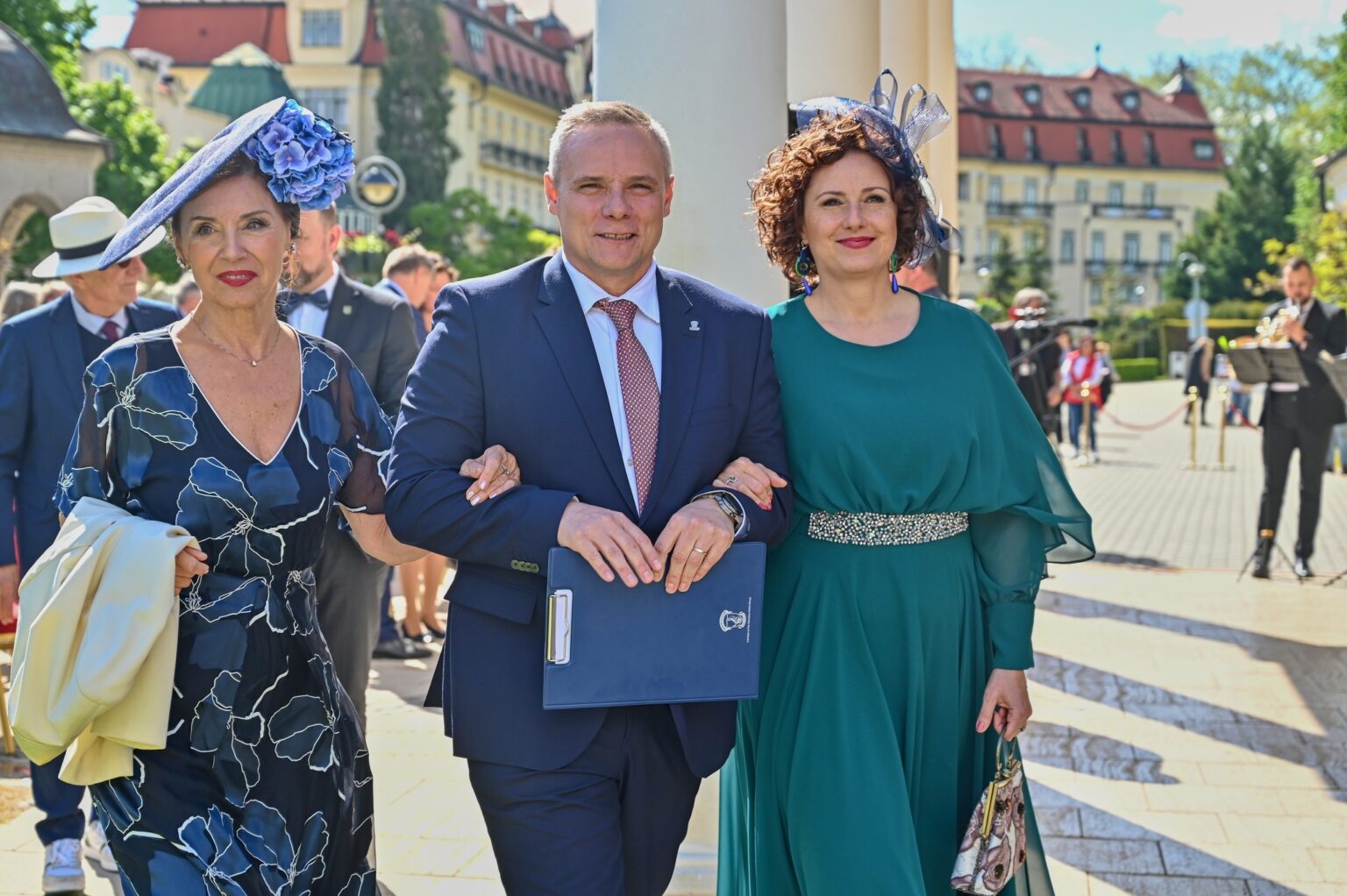 Moderátorka Alena Heribanová, generálny riaditeľ Slovenských liečebných kúpeľov Piešťany Peter Bednarčík a ambasádorka výstavy Zuzana Mauréry. Foto: Ľuboš Bakyta