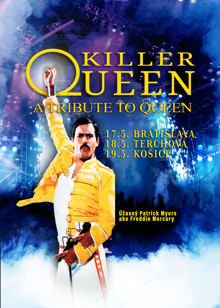 Freddie Mercury a Queen ožijú v šou KILLERQUEEN, ktorá zvalcuje Bratislavu, Terchovú a Košice!