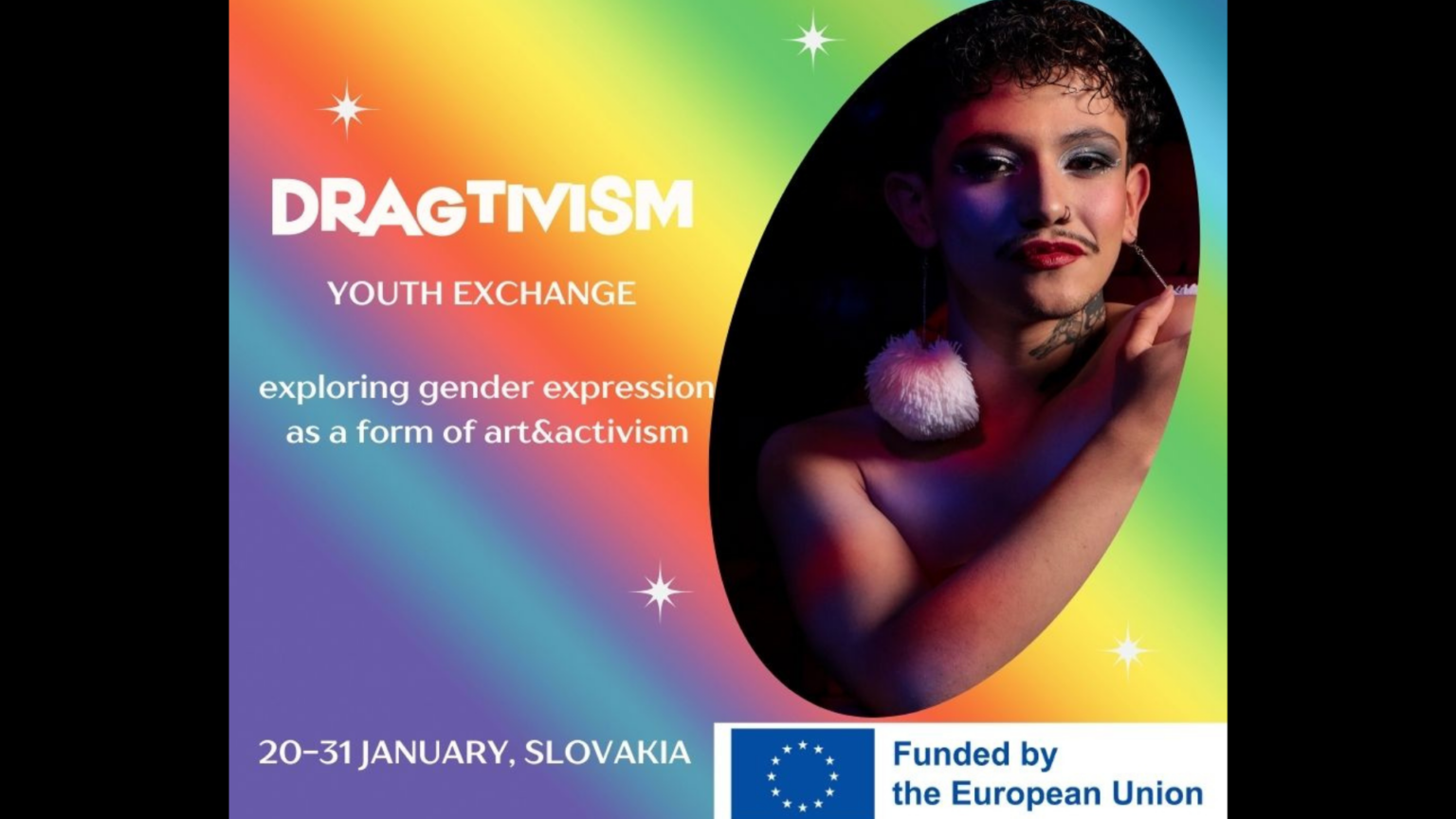 Vizuál k projektu Dragtivism, ktorý sa koná na Slovensku. Zdroj: Facebook