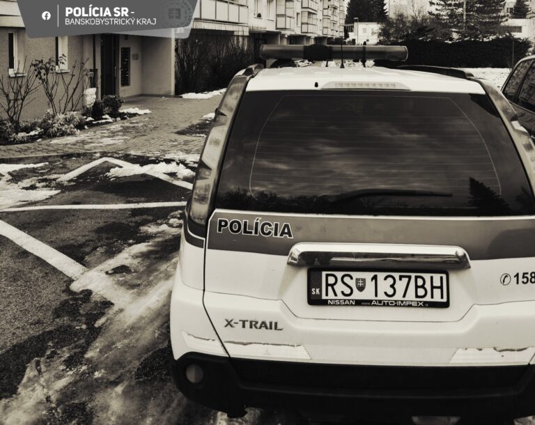 Smrť muža vyšetruje polícia. Ilustračné foto: Polícia SR BB 