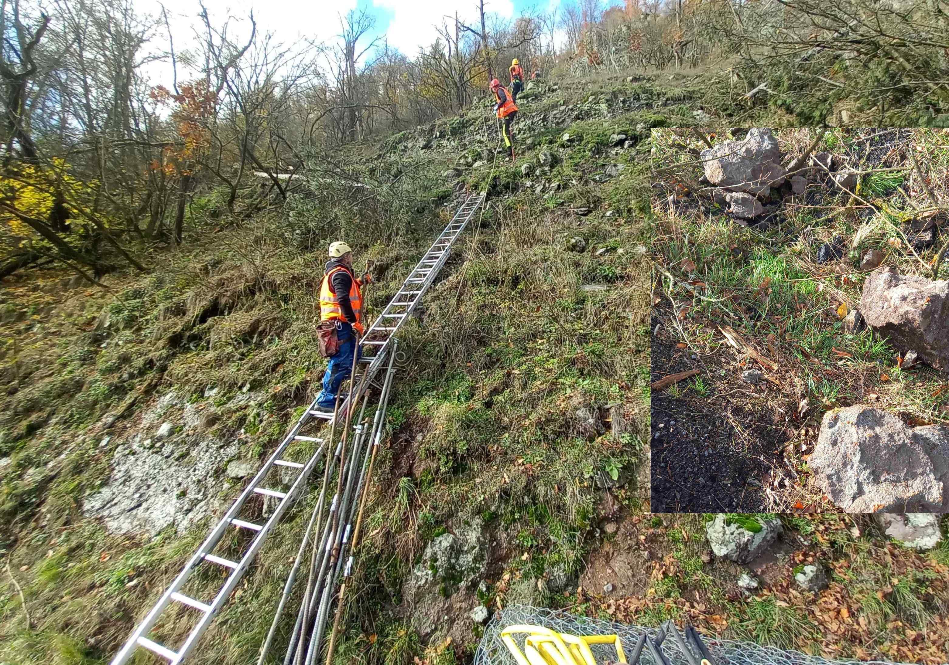 Na ceste pri Kozelníku stále odstraňujú havarijný stav