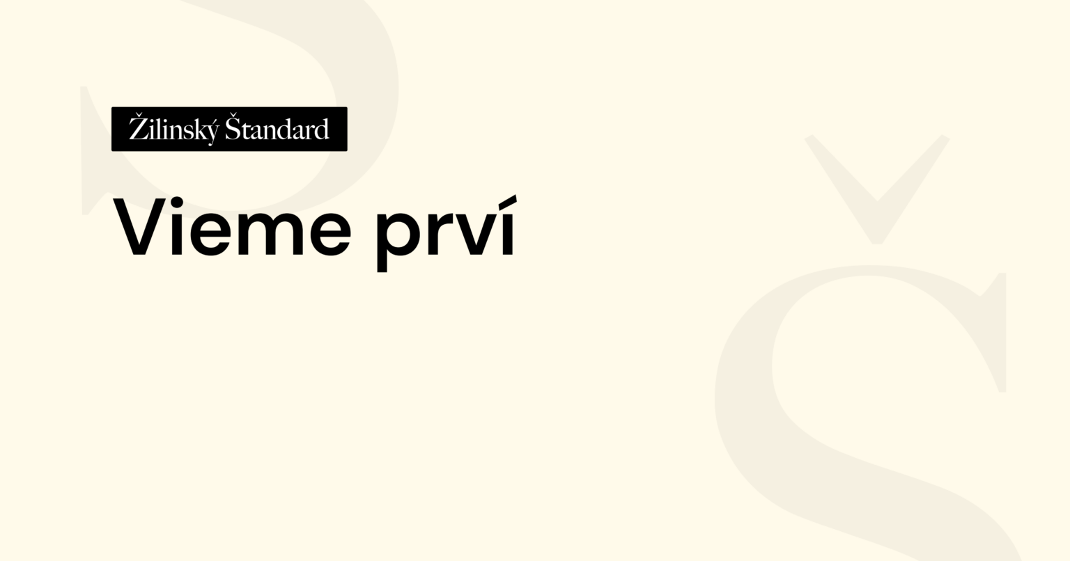 Vieme prví. Foto: Žilinský Štandard