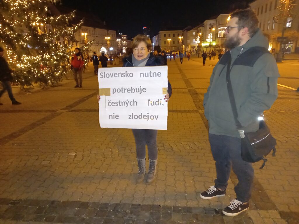 Protest v Banskej Bystrici. Foto: Mário Kaprálik