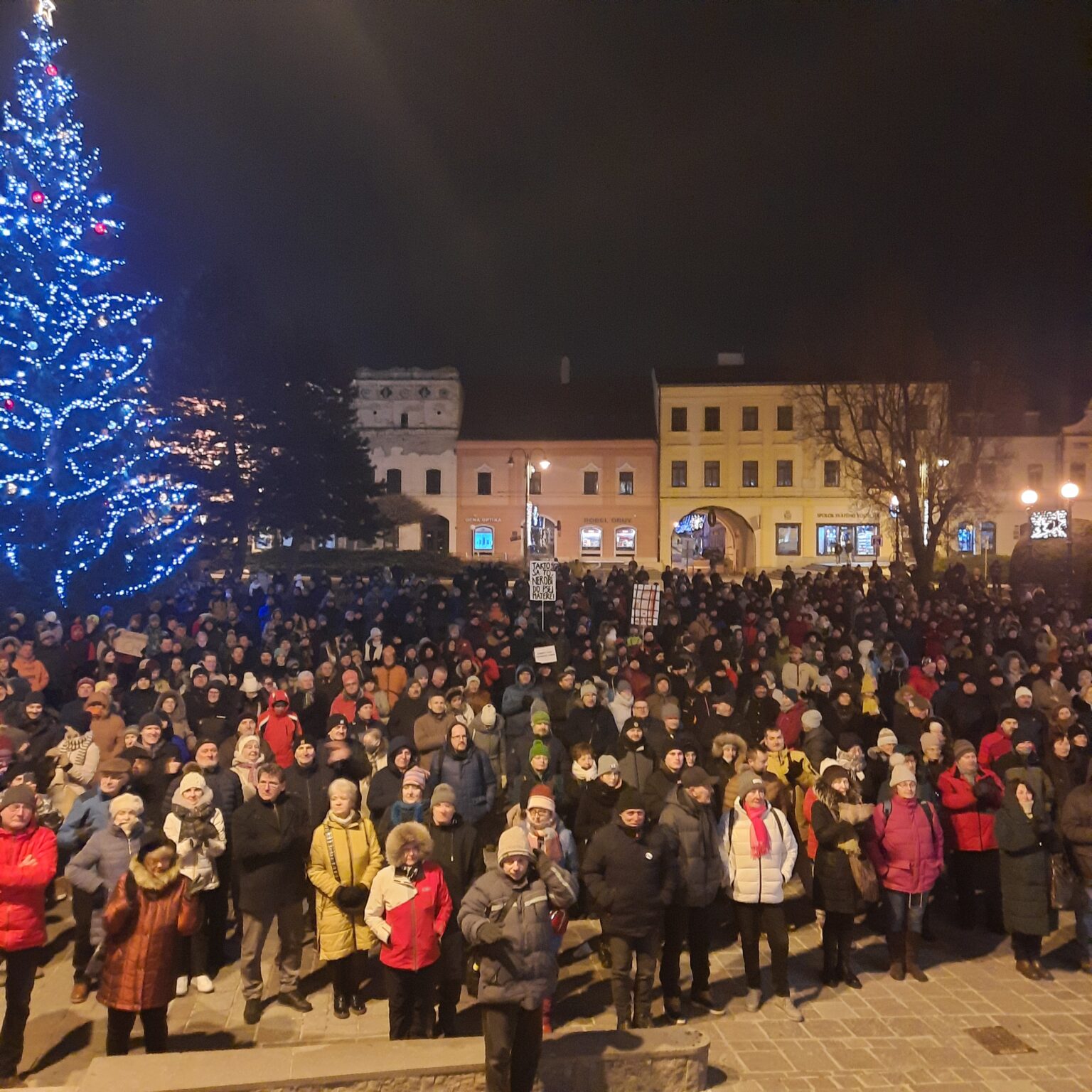 Protestu v Prešove sa zúčastnilo približne 3,5 tisíca ľudí. Foto: Redakcia