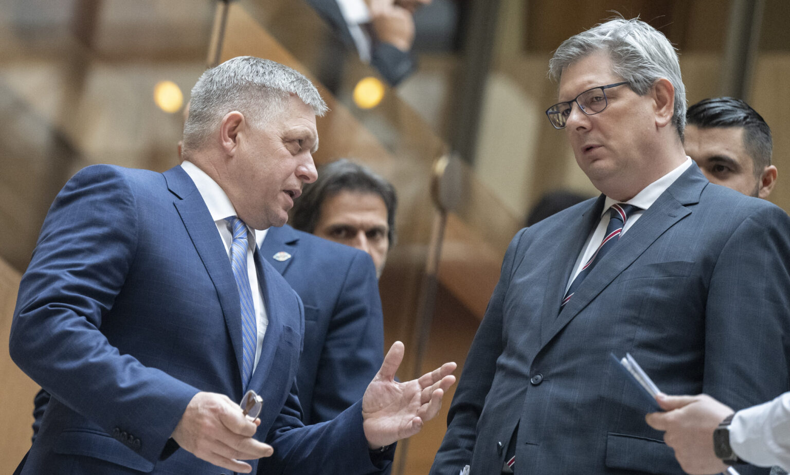 Robert Fico a Boris Susko. Foto: Martin Baumann/TASR