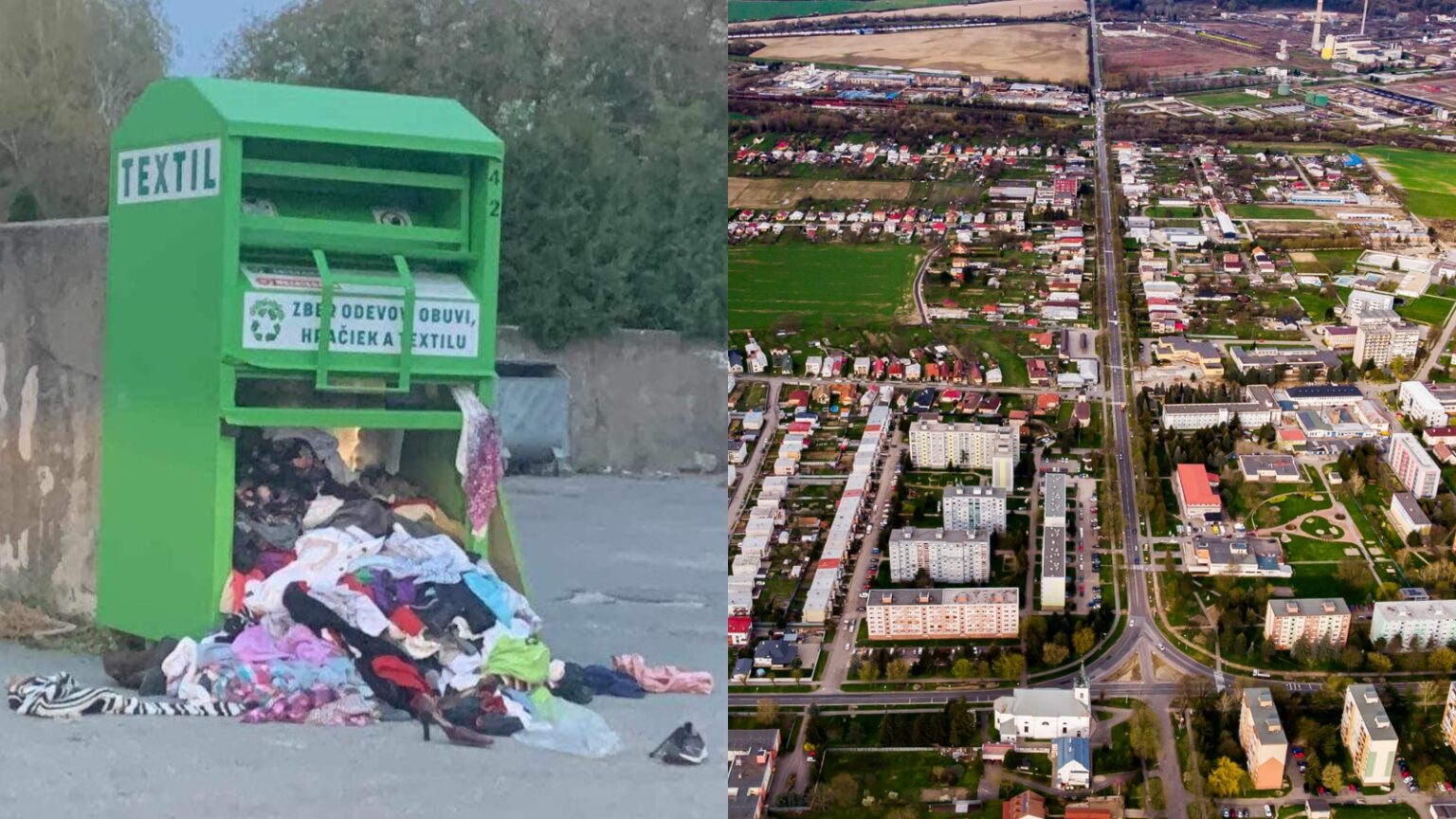 Mesto sa rozhodlo stiahnuť kontajnery z ulíc. Fotokoláž: Archív mesta/fcb Strážske a okolie