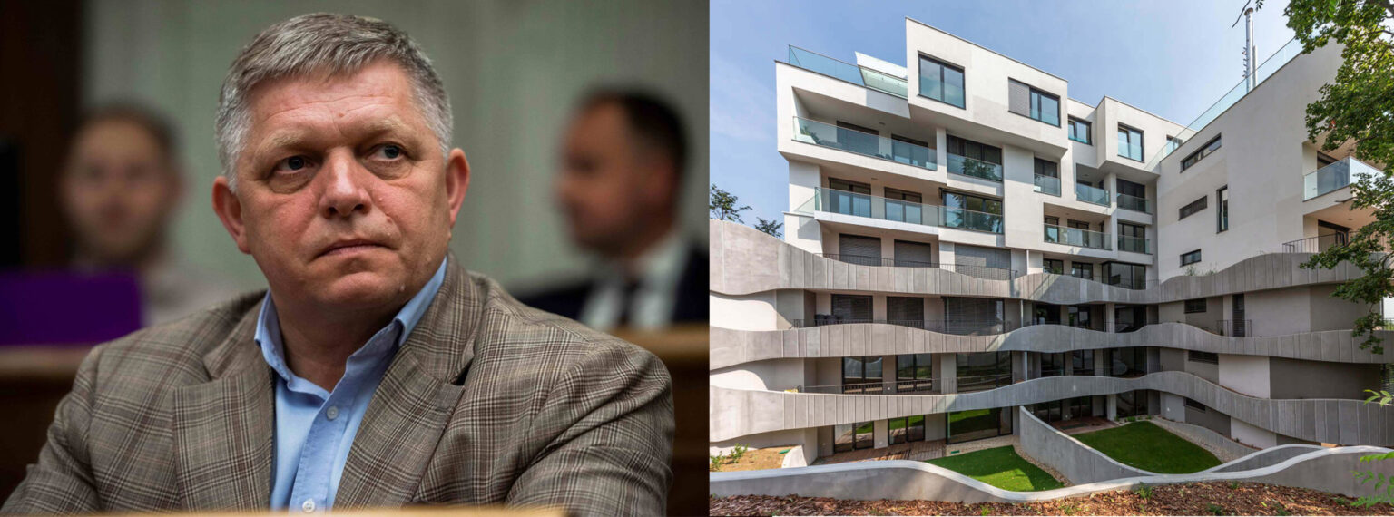 Premier Robert Fico a Sokolská residence. FOTO: TASR/sokolska.sk
Koláž: redakcia