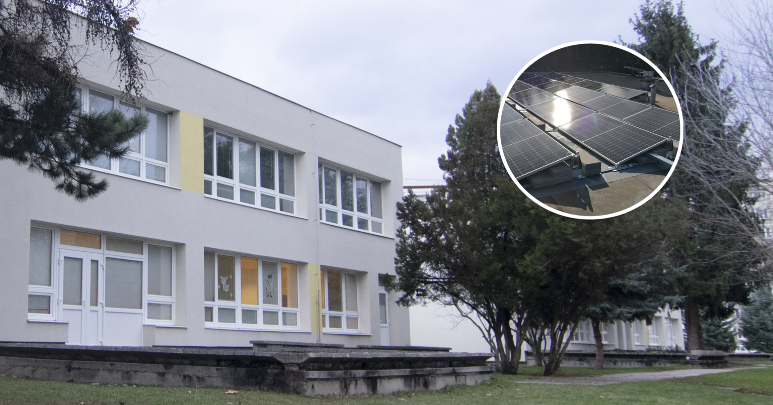 Fotovoltaika na budovách materských škôl začala šetriť. Akú úsporu predpokladajú ročne? Foto: Stanislav Vavro