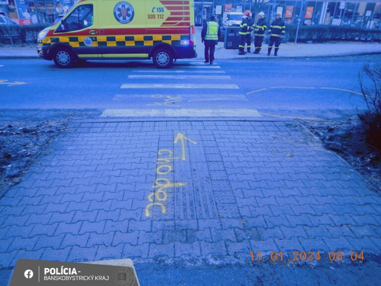 Žiar nad Hronom: Malého chlapca zachytilo auto, previezli ho do nemocnice