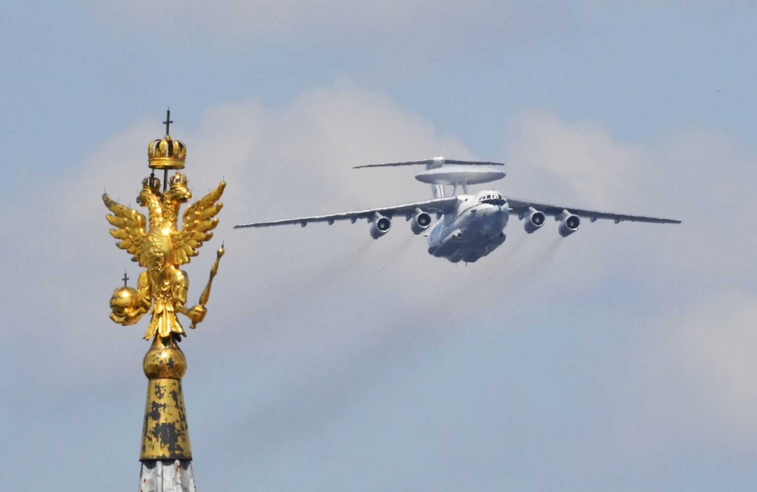 Beriev A-50 na vojenskej prehliadke pri príležitosti 75. výročia víťazstva v druhej svetovej vojne. Foto: Profimedia.sk