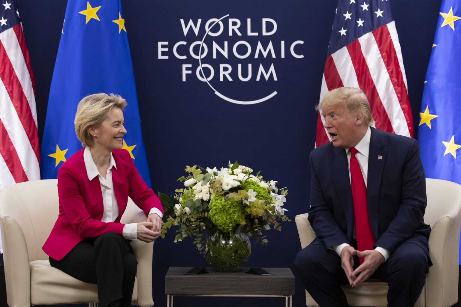 Ursula von der Leyenová a Donald Trump. Foto: Profimedia.sk