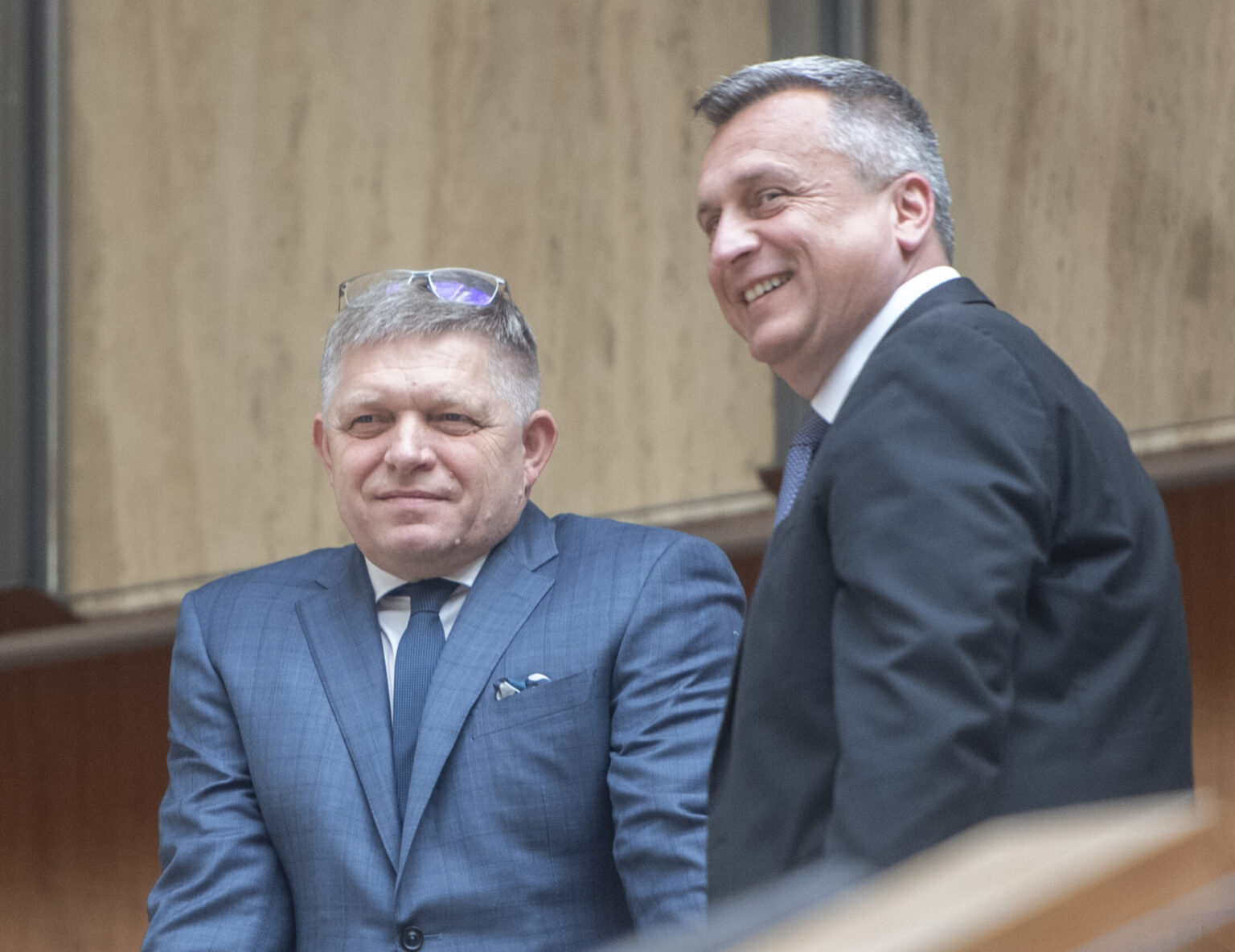 Robert Fico (S
Robert Fico (zľava), Andrej Danko Foto: Martin Baumann/TASR