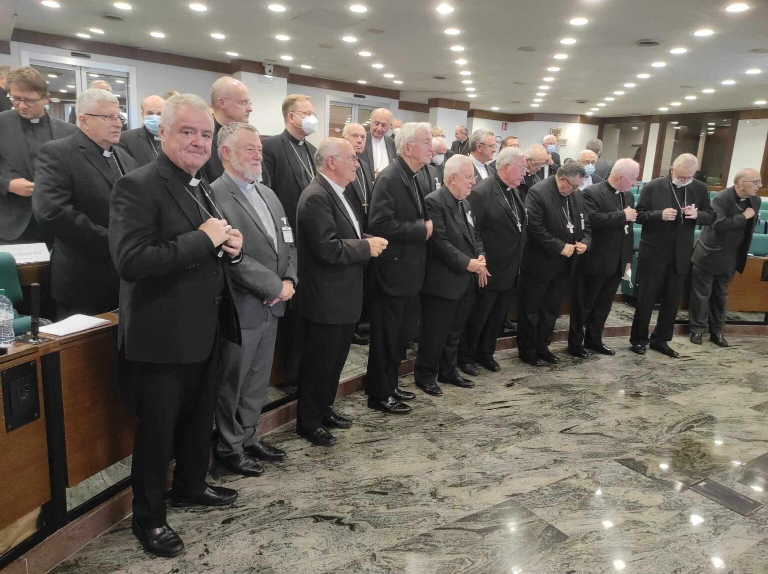 Európski biskupi na zhromaždení v Ríme v roku 2021. Foto: Bohumil Petrík