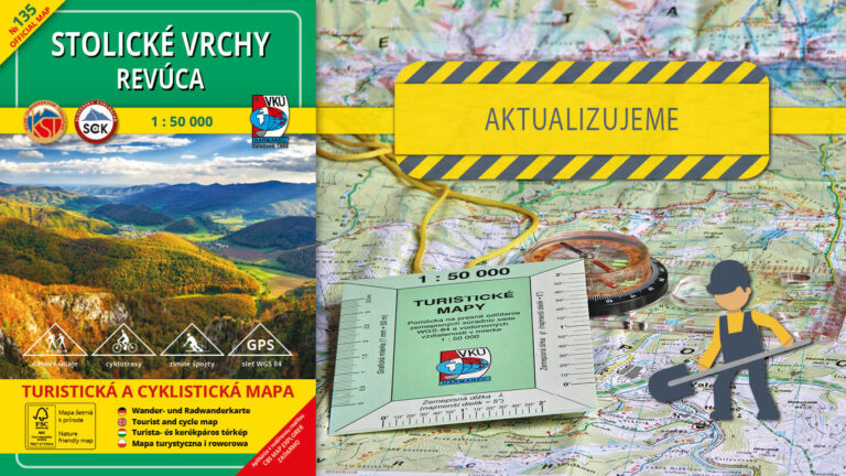 Turistická mapa TM 135 Stolické vrchy – Revúca bude mať nové vydanie