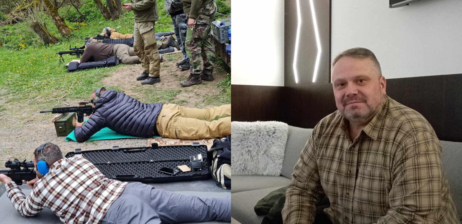 Rastislav Hrivnák (vpravo) a členovia jeho streleckého klubu (vľavo). Foto: R. Hrivnák/D. Markovič