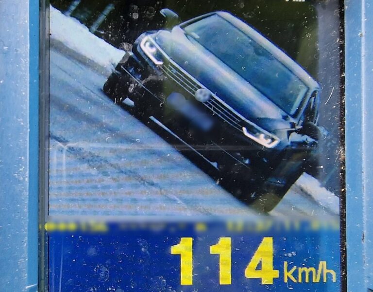 Vodičovi namerali rýchlosť 114 km za hodinu. FOTO: polícia