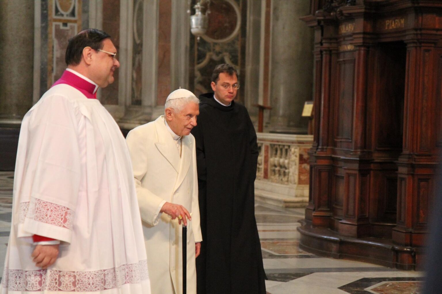 Benedikt XVI ako emeritný pápež. Foto: Bohumil Petrík/CNA