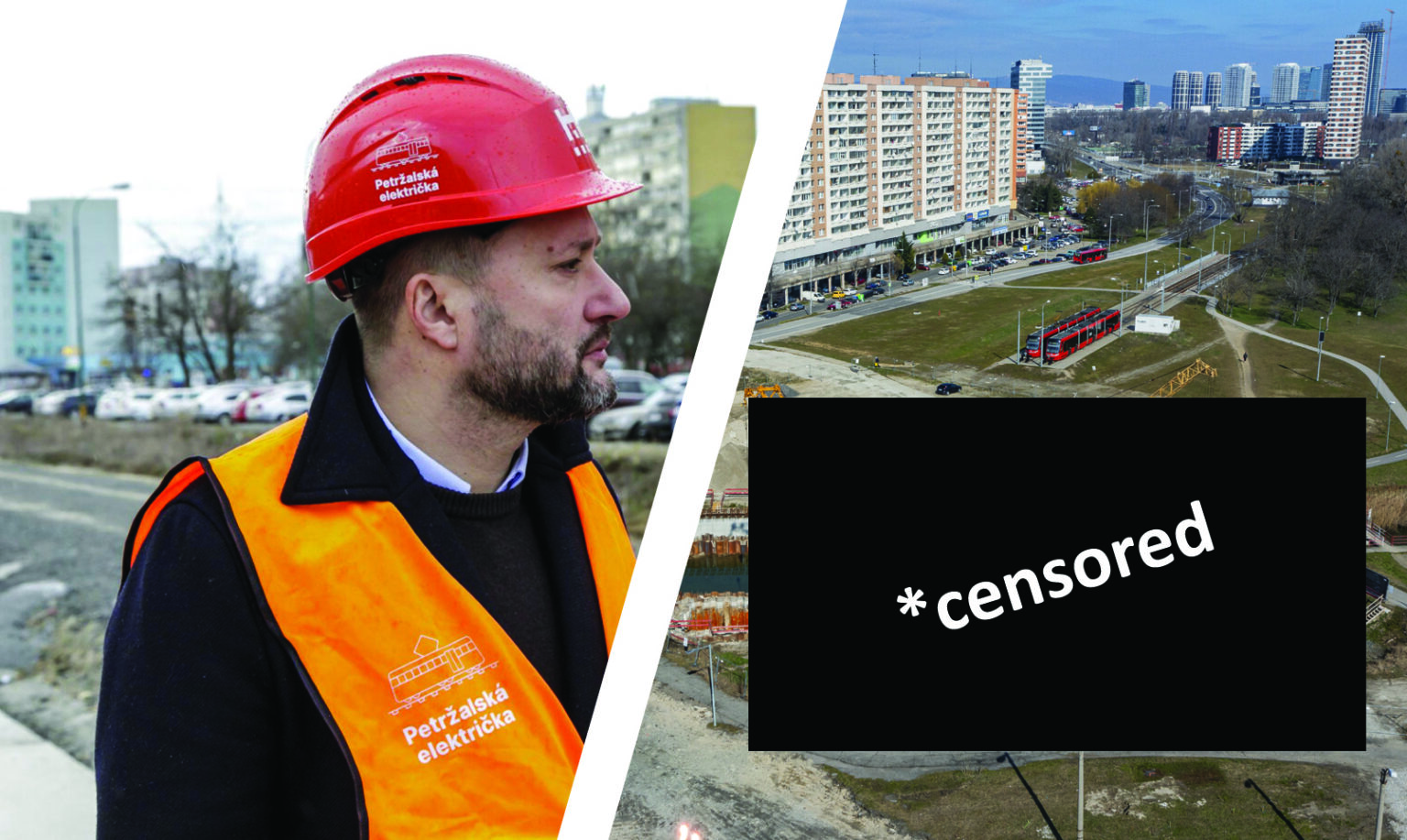 Matúš Vallo a petržalská električka. Foto: TASR/ Dano Veselský a Michal Svítok. Koláž: redakcia