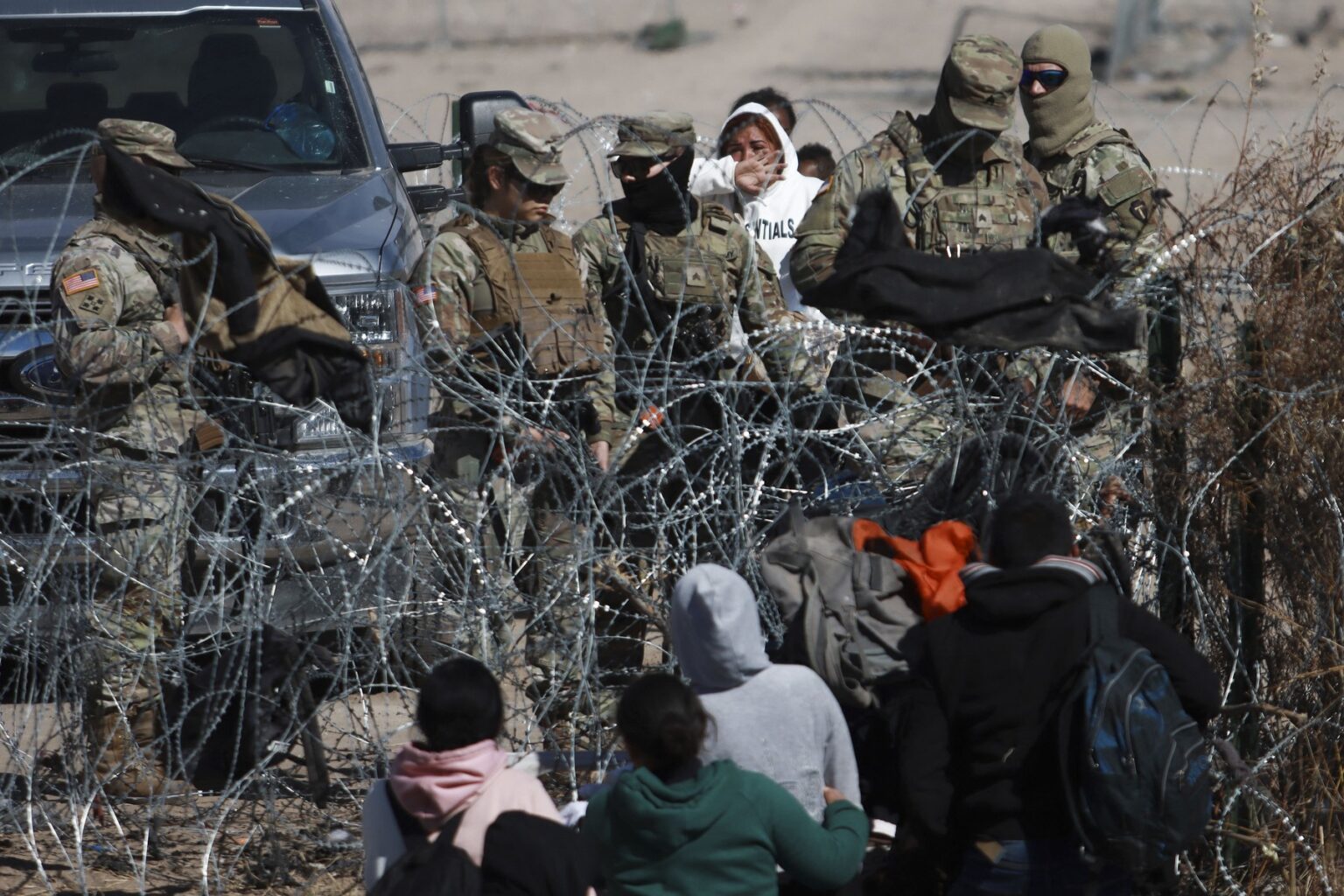 Migranti na americko-mexickej hranici. Foto: Profimedia.sk
