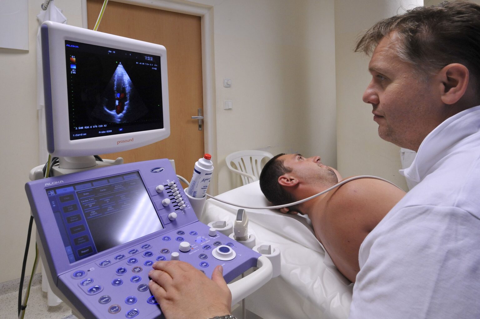 Diagnostika ultrazvukom v  UNsP Milosrdní bratia v Bratislave. Foto: Pavel Neubauer/TASR
