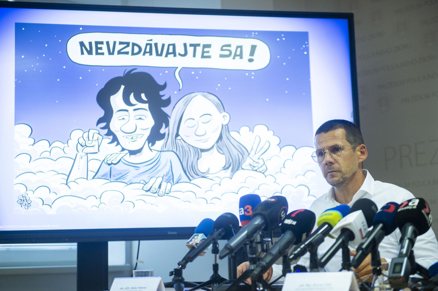 Štefan Hamran po akcii Rozuzlenie. Foto: TASR. 