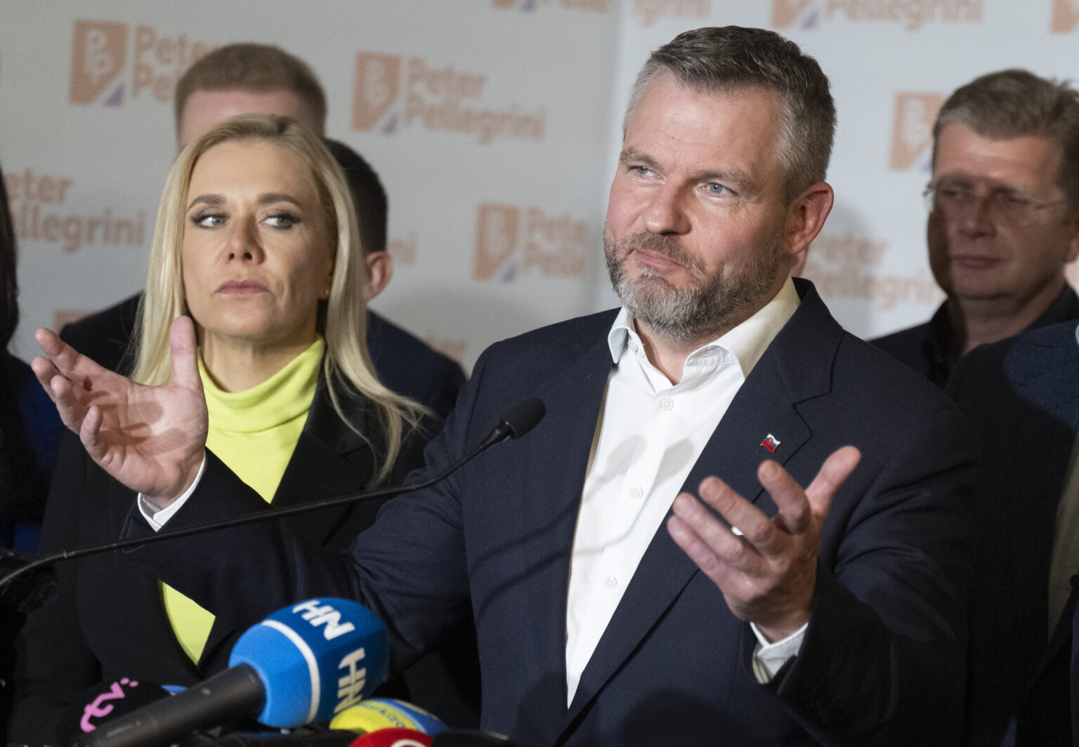Peter Pellegrini počas prezidentskej volebnej noci. Foto: Martin Baumann/TASR