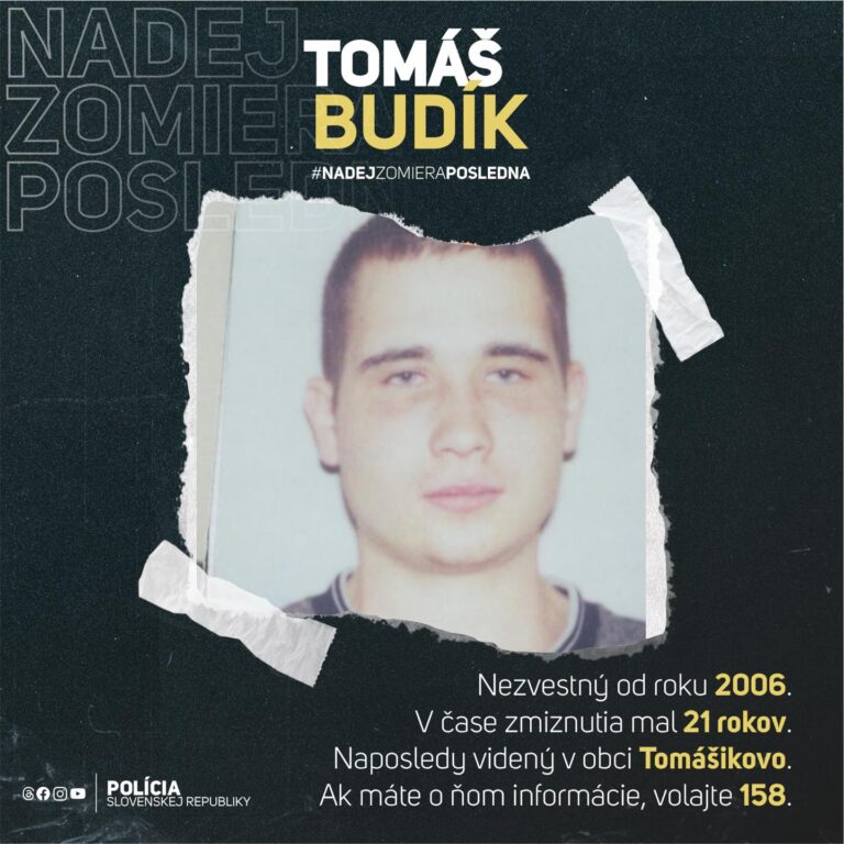 Tomáš je nezvestný už 18 rokov. Nádej však zomiera posledná