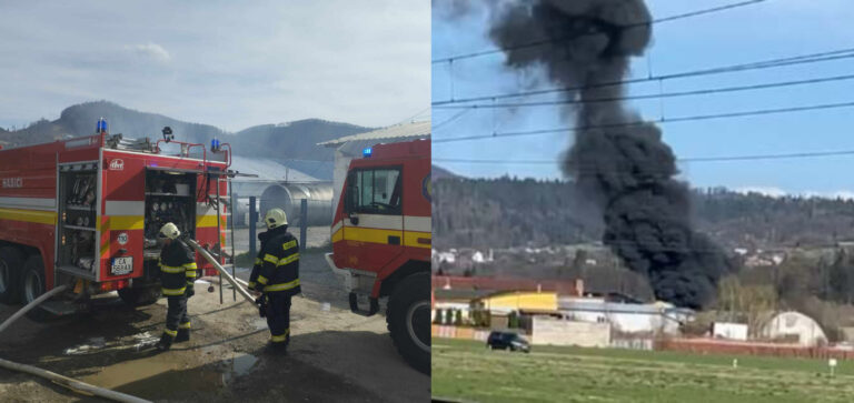 Veľký požiar chemickej fabriky na Kysuciach