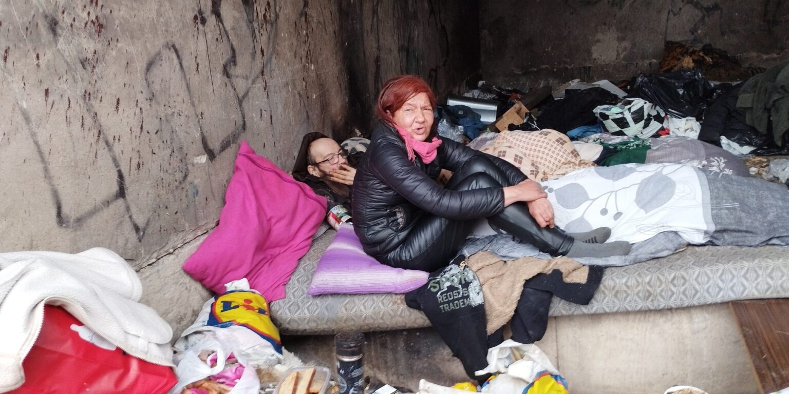 Na mieste sme našli ľudí bez domova. FOTO: Pavol Konštiak