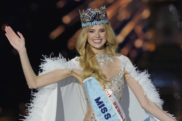 Miss World 2024 Krystyna Pyszková. Foto: TASR/AP