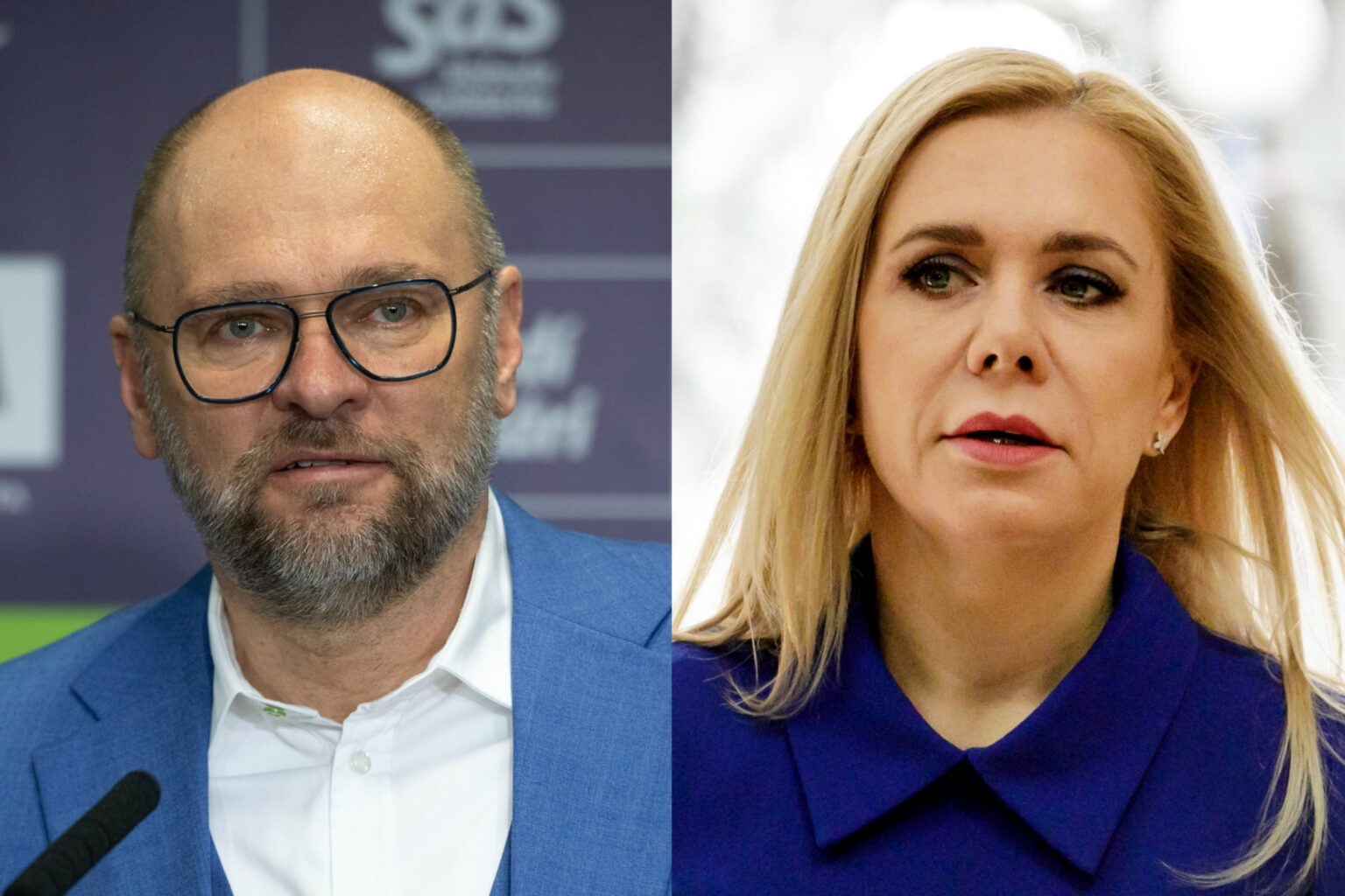 Richard Sulík a Denisa Saková. Foto: Pavel Neubauer/TASR, Dano Veselský/TASR
