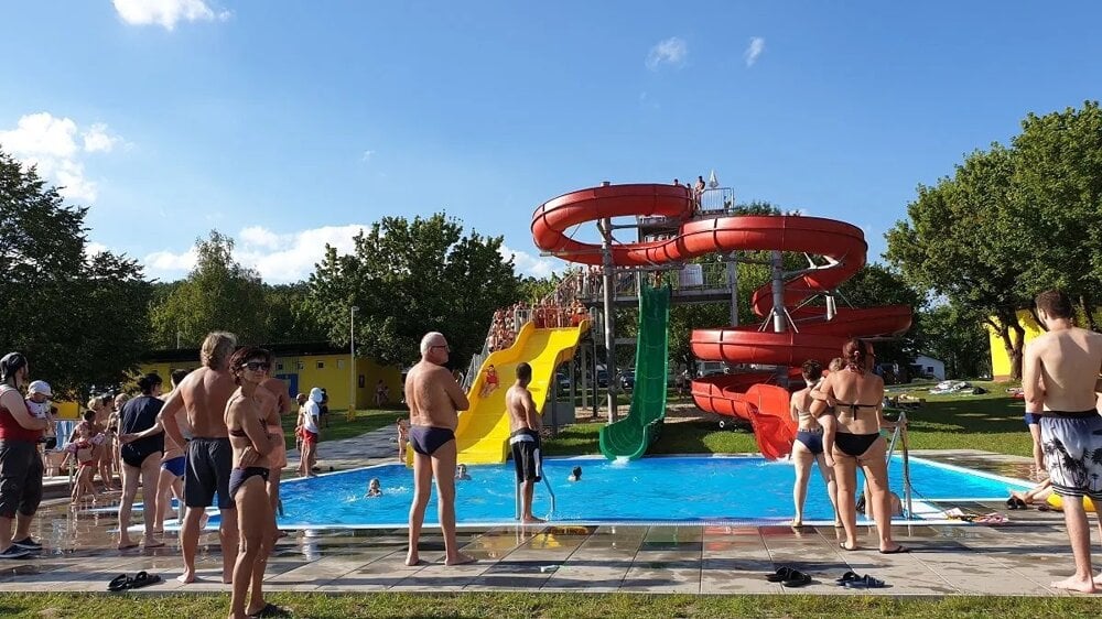 Tobogan v rekreačnej oblasti Kurinec-Zelená voda pri Rimavskej Sobote. Foto: Branislav Caban