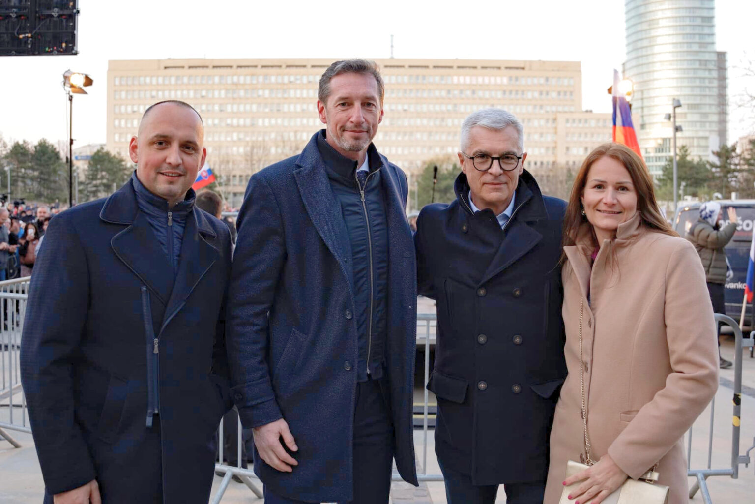 František Majerský, Milan Majerský, Ivan Korčok a Martina Holečková. Foto: FB/KDH