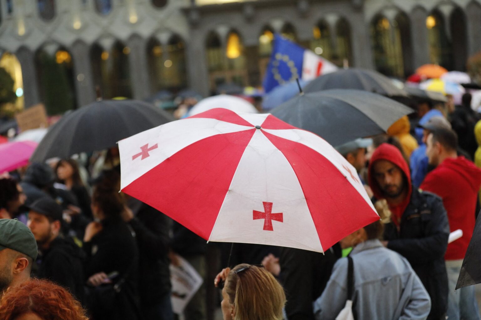 Proti proti obnoveniu leteckého spojenia medzi Tbilisi a Moskvou. Foto: Profimedia.sk