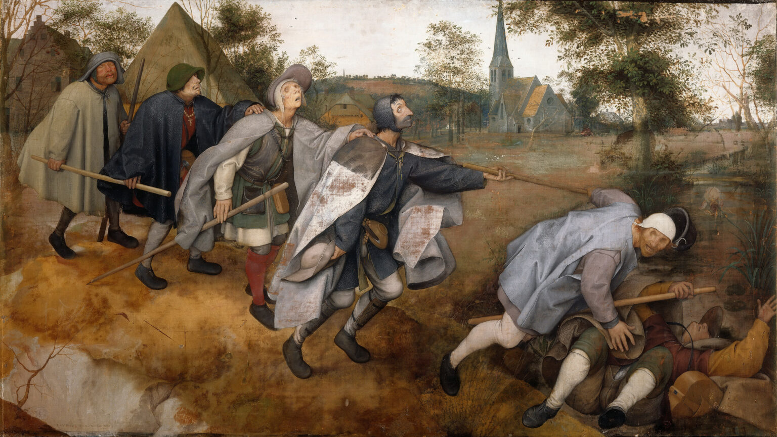 Pieter Bruegel starší: Slepý vedie slepého (1568). Foto: wikimedia