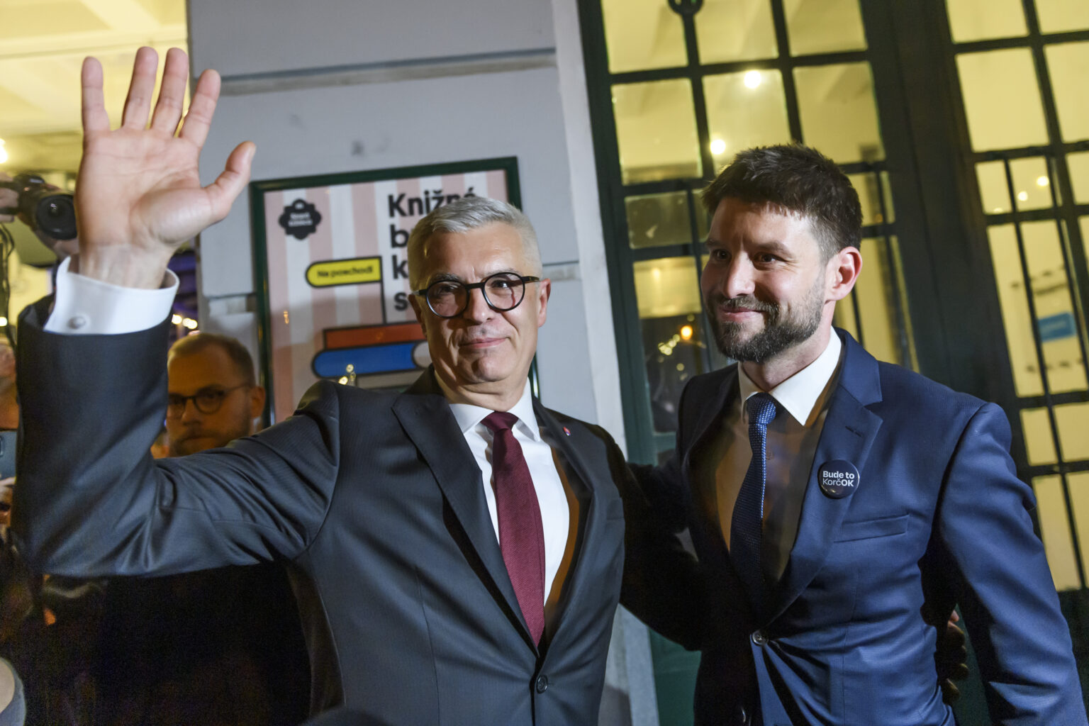 Ivan Korčok (vľavo), Michal Šimečka. Foto: Jaroslav Novák/TASR
