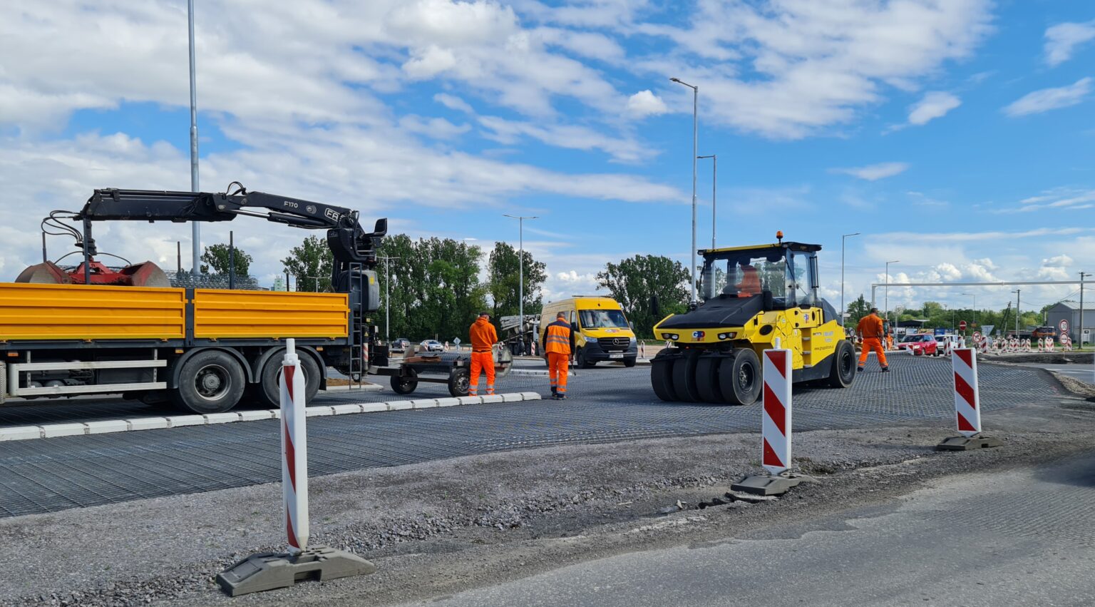 Rekonštrukcia križovatky pri Rimavskej Sobote. Foto: Branislav Caban