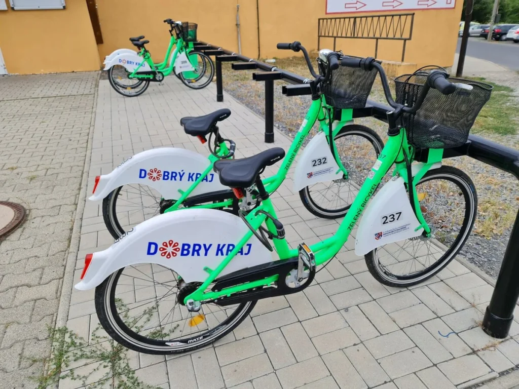 Zdieľané bicykle v Lučenci. Foto: Branislav Caban