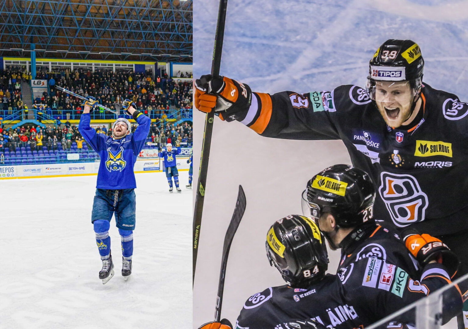 Spišiaci proti Košiciam prvýkrát v play off. Ilustačné foto. Foto: FB HK Spisska Nova Ves /HC Košice (oficiálna stránka)