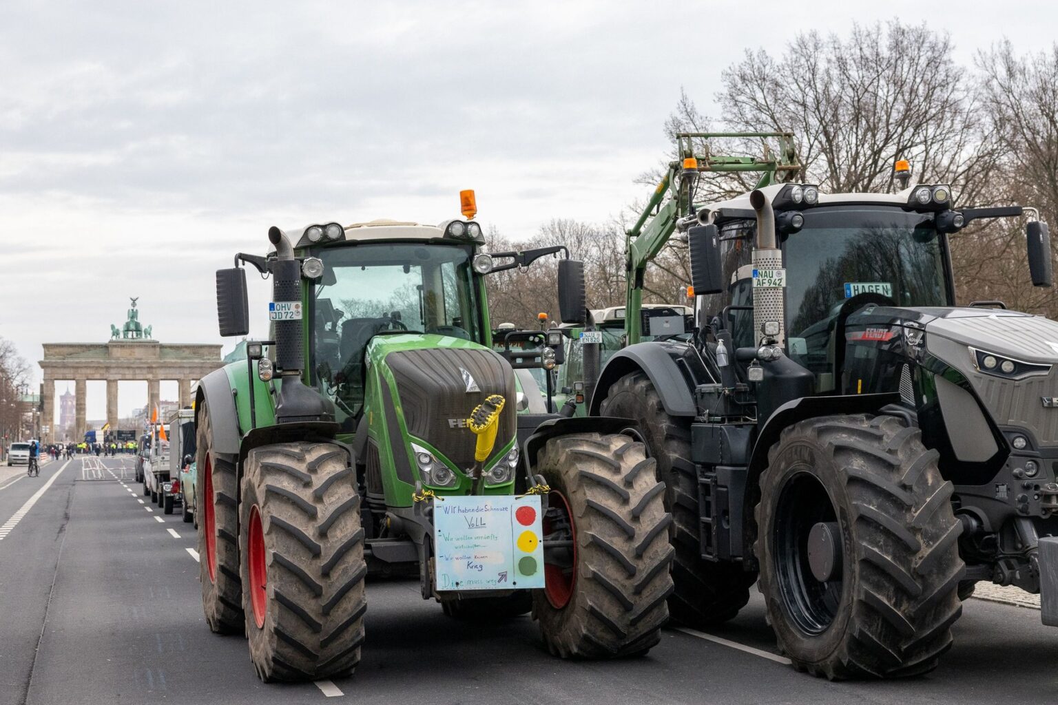Protest farmárov v Berlíne. Foto: Profimedia.sk