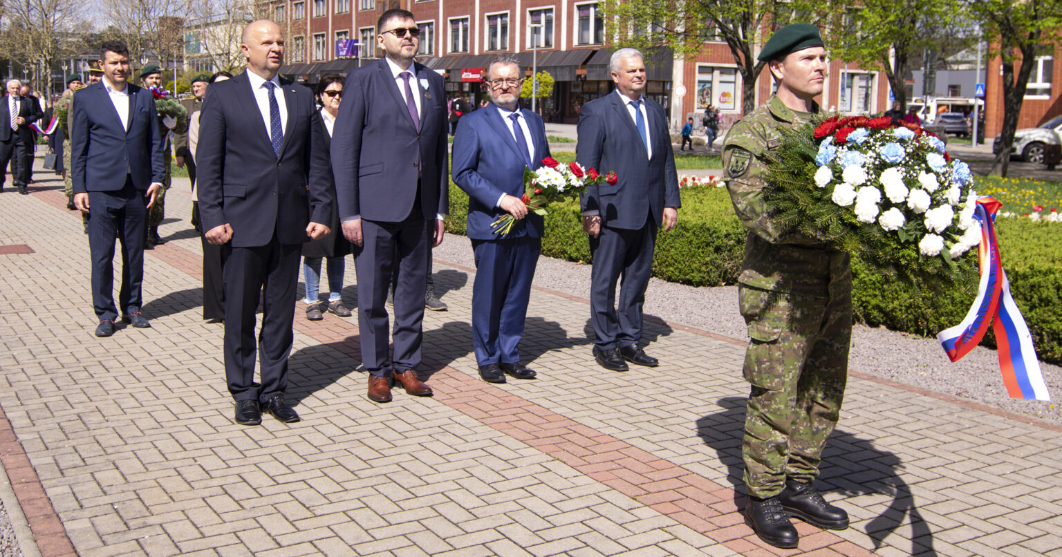 Partizánske si pripomenulo 79. výročie svojho oslobodenia. Foto: Stanislav Vavro