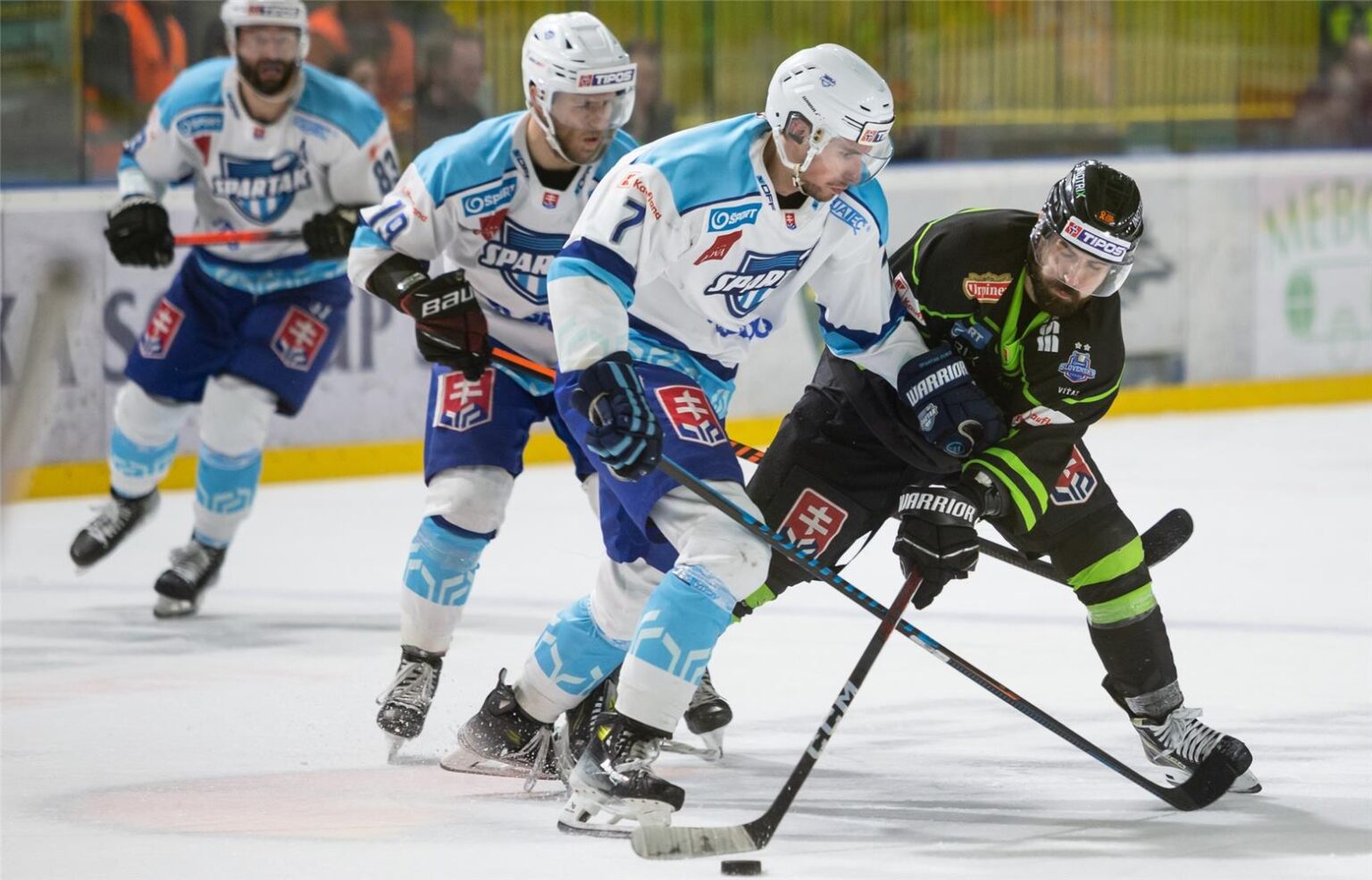 Dubnickí hokejisti zaskočili favorita a vyrovnali stav série so Žilinou na 2:2. Foto: hockeyslovakia.sk