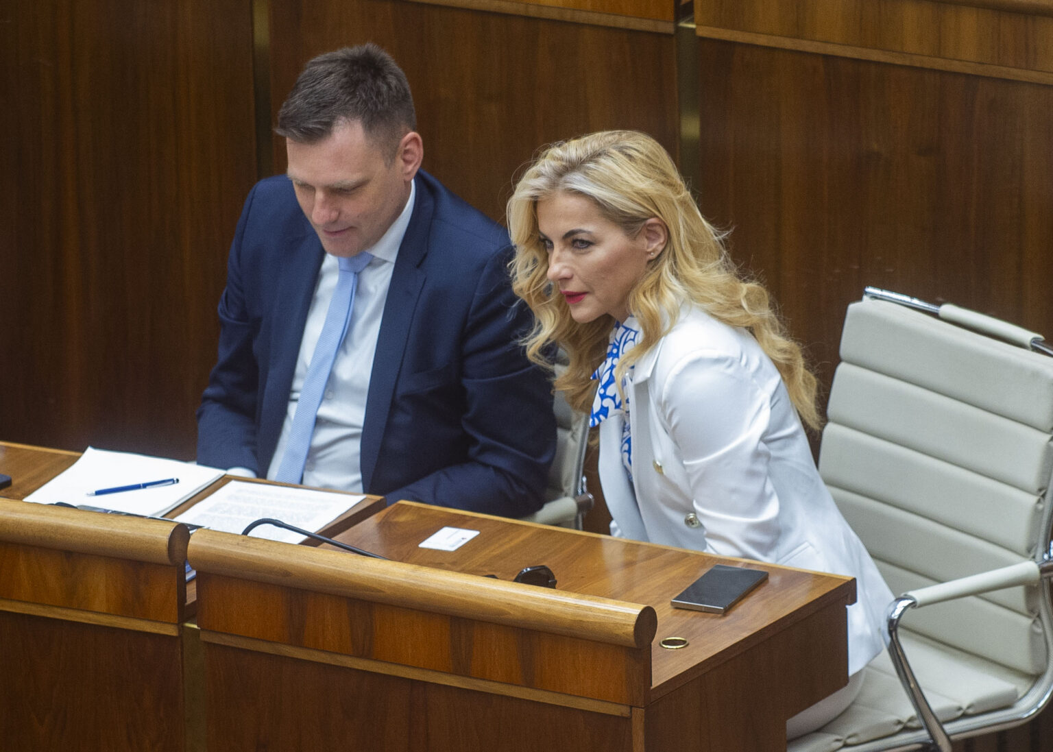 Tomáš Taraba, Martina Šimkovičová. Foto: Jakub Kotian/TASR